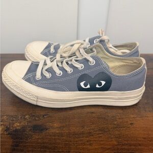 Comme des Garçons Canvas Low-Top Sneakers with Heart Logo